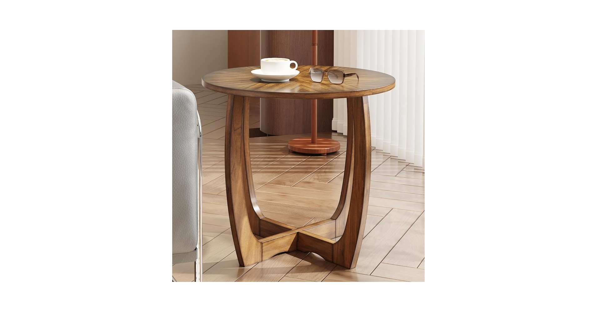 Amazon.com: LEEMTORIG Mid Century Modern Round End Side